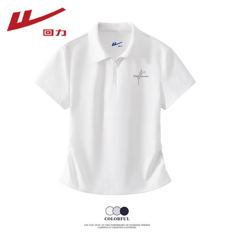 Warrior Women s Pleated Polo Collar Short Sleeve T-Shirt S
