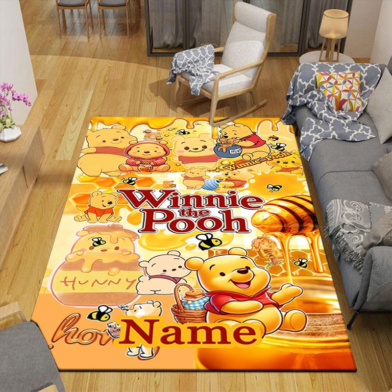 Custom 1Pc Pooh Friends Adventure Rug Office Carpet Indoor Outdoor Entrance Doormat Nonslip Soft And Comfortable Living Room D916366