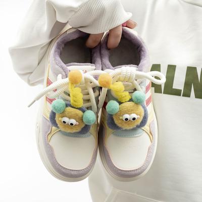 Thick-soled Velvet Little White Shoes Autumn and Winter Campus Style Casual Board Shoes Student Sports Shoes
