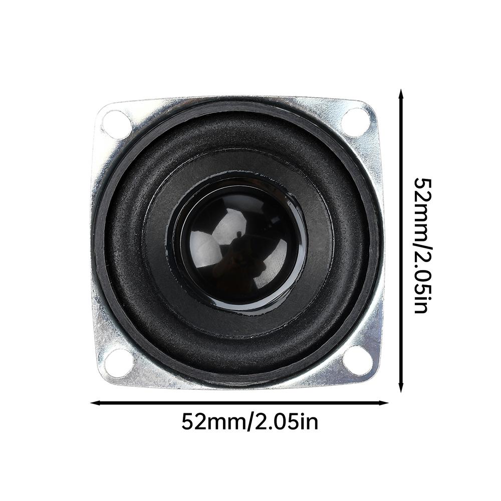 52MM Square Speaker External Magnetic Speaker 2-inch 5W 4-ohm Full-range Speaker, Advertising Machine, Bluetooth Audio Speaker
