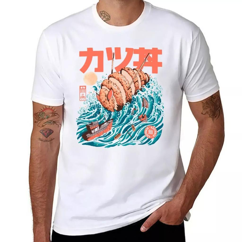 Katsuju T-Shirt aesthetic clothes blacks plain t shirts men