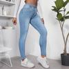 Kadın Bol ve Rahat Trend Rahat Moda Dar Kesim Bacak Kot Pantolon