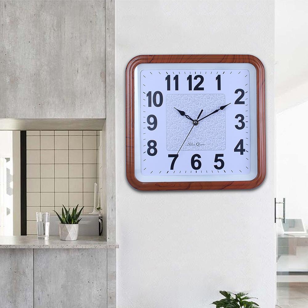 Living Room Home Electronic Clock with Clear Fonts, Personalized and Creative Travel Time, Accurate Silent Wall Clock, Punch-free Quartz Clock