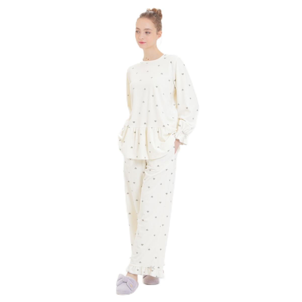 

Пижамный комплект Snow Smoothie Heart Set Белый [Narue] женский