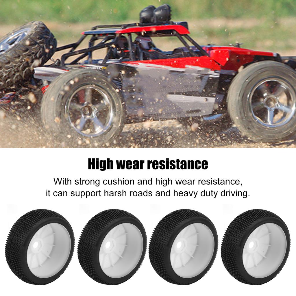 4pcs RC Front Rear Tires and Wheels with 17mm Hex for 1Celsius8 RC Off Road Car Upgrade Parts