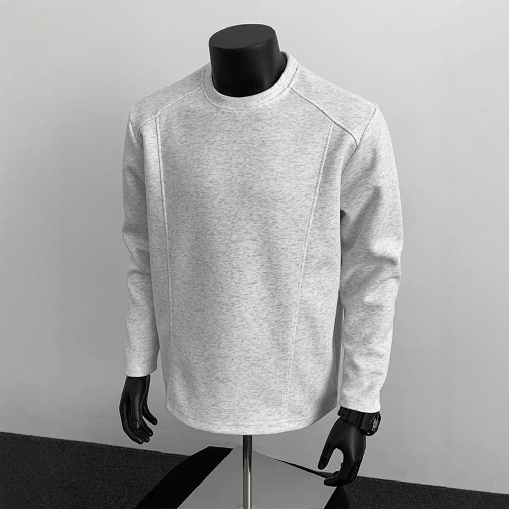 Classic Style Sweater Mens Shoulder Bottoming Blouse Design Sense Long Sleeve T-shirt