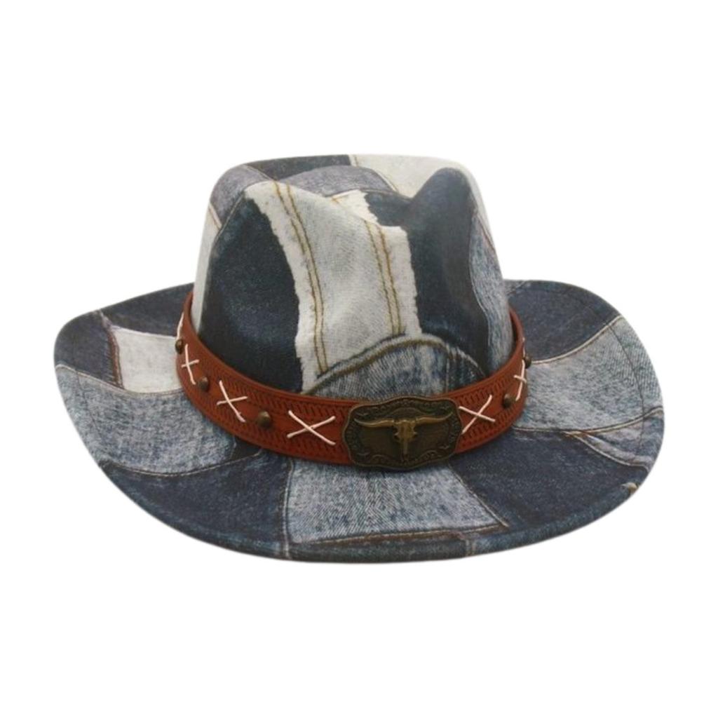 Retro And Old Bull Head Jazz Hat Spring And Summereuropean, American And Western Cowboy Hat Four Seasons Sunshade Mountaineering Outing