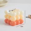 DIY Gradient Love Rubik's Cube Aromatherapy Candle Creative Aromatherapy Wedding Gift Ins Style Candle Ornament