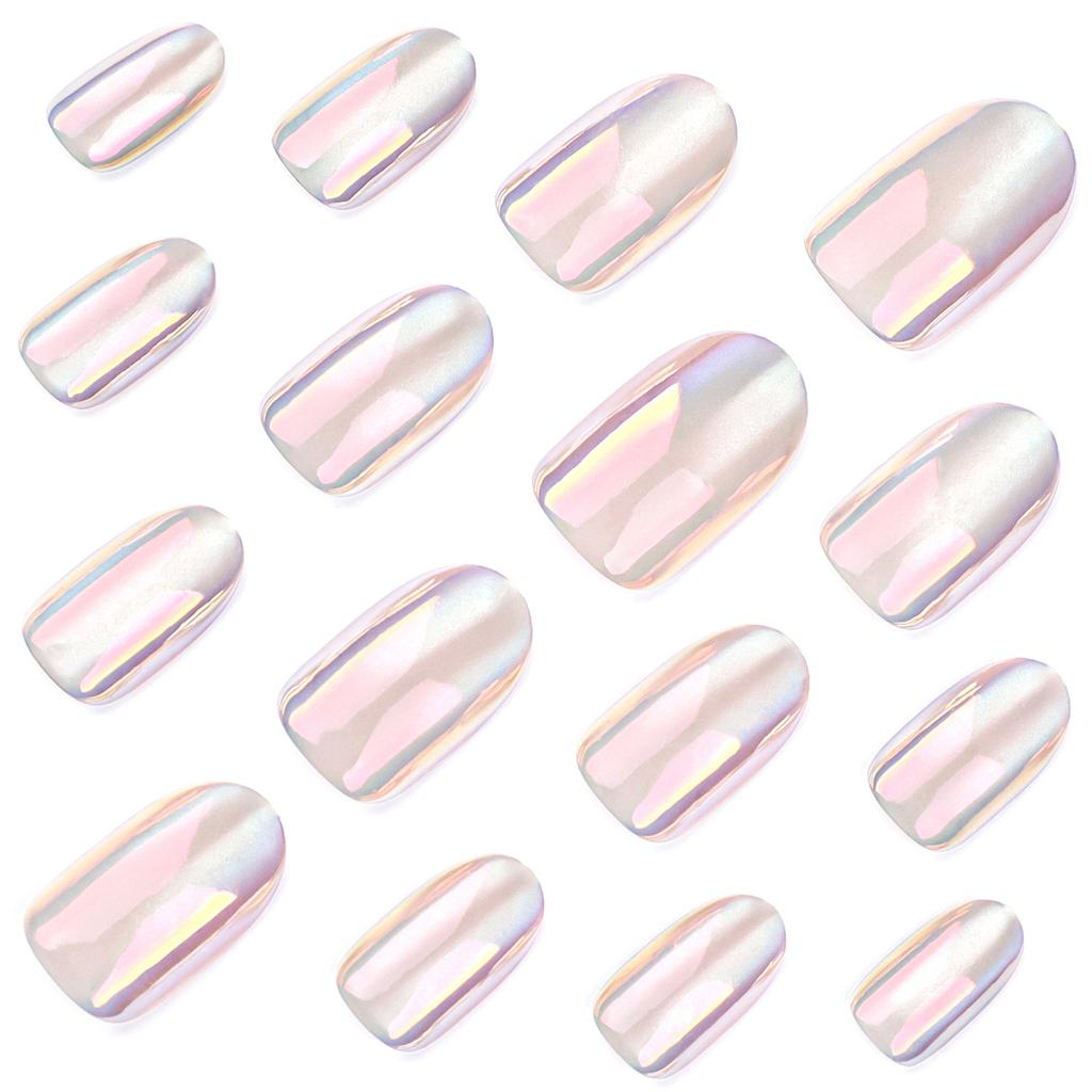 Direct Sales Processing Custom Wearing Nail Art Aurora Cat Eye To Picture To Sample Fake Nail Finished Product