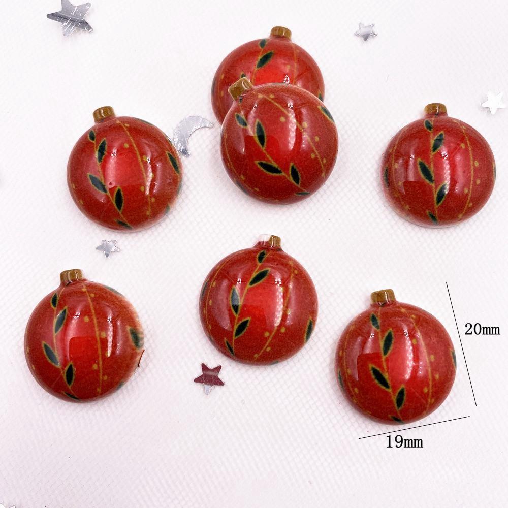 

20 шт., красочные рождественские комбинированные фигурки из смолы с кабошоном и камнем, рождественские украшения, сделай сам, скрапбук, ремесло