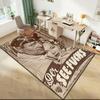 1pz Tappeto John Wayne e la Cowgirl Western per Soggiorno Camera da Letto Casa Decorazione Divano, Tappetino Antiscivolo per Giochi Bambini