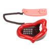 Large Tongue Shape Landline Telephone Cute Big Red Tongue Corded Phone for Home and Office