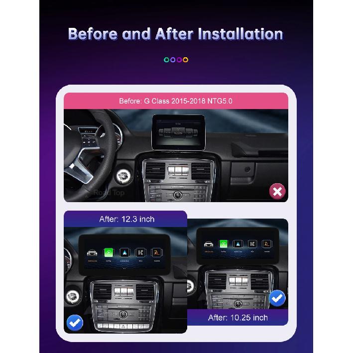 Linux Car Multimedia Touch Screen for Mercedes Benz G Class W463 2013-2018 Android Auto Wireless CarPlay Airplay Mirroring Radio