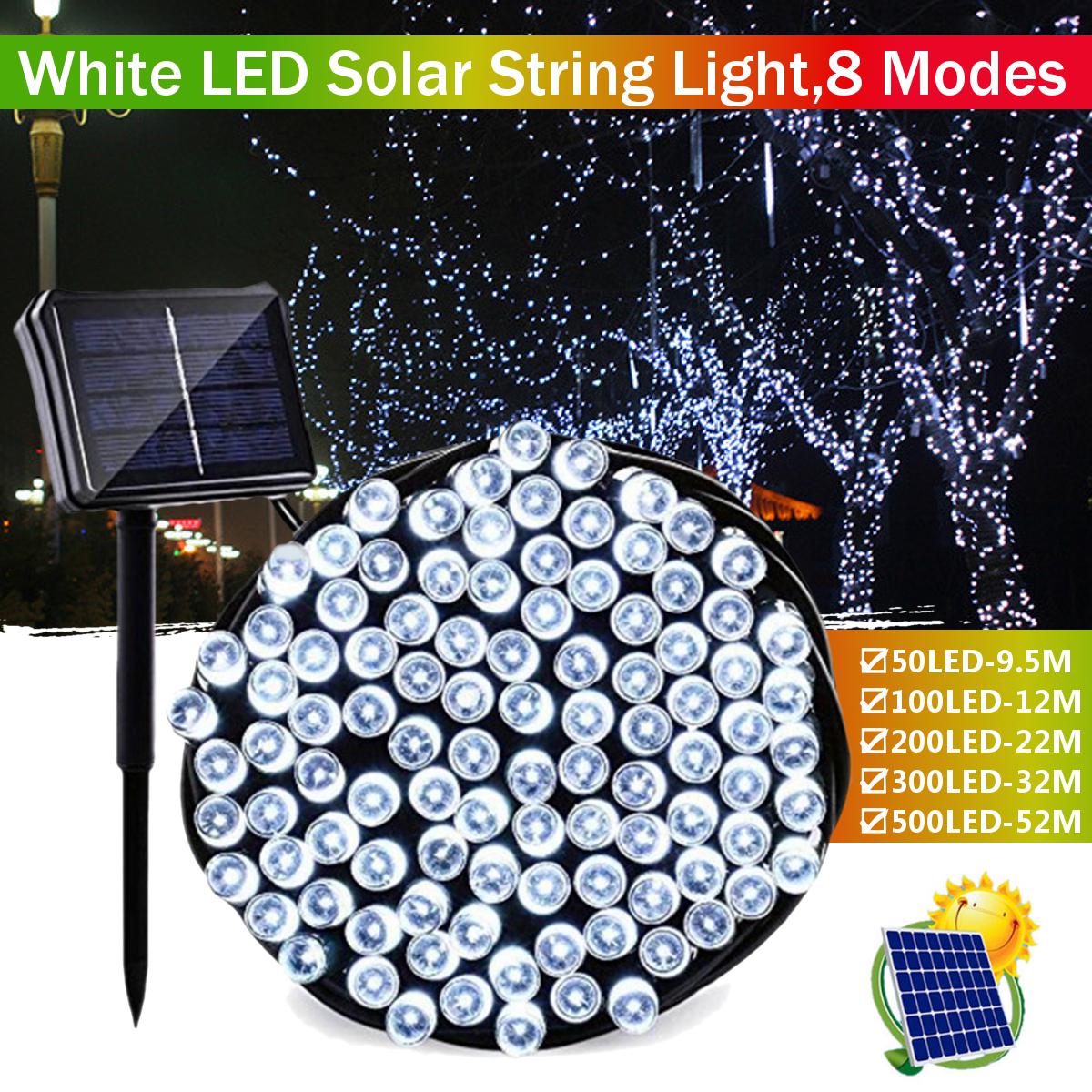 

500/300/200LED гирлянда на солнечных батареях, серебряная проволока, фея, теплый белый цвет, гирлянда, украшение для дома, Рождества, свадьбы, вечеринки