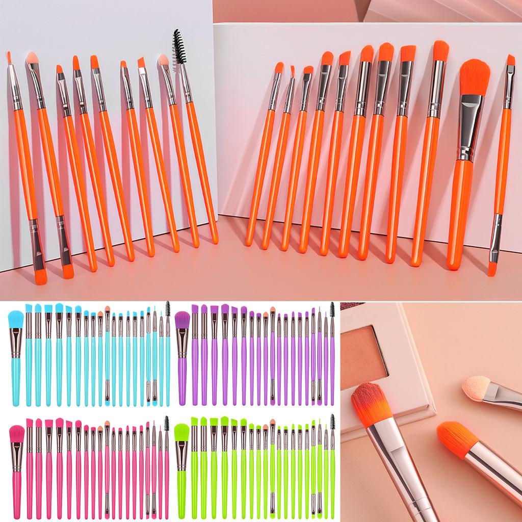 20pcs Makeup Brush Set Travel friendly Cheek Blending Face Powder Brushes Suitable for Various Makeup Looks