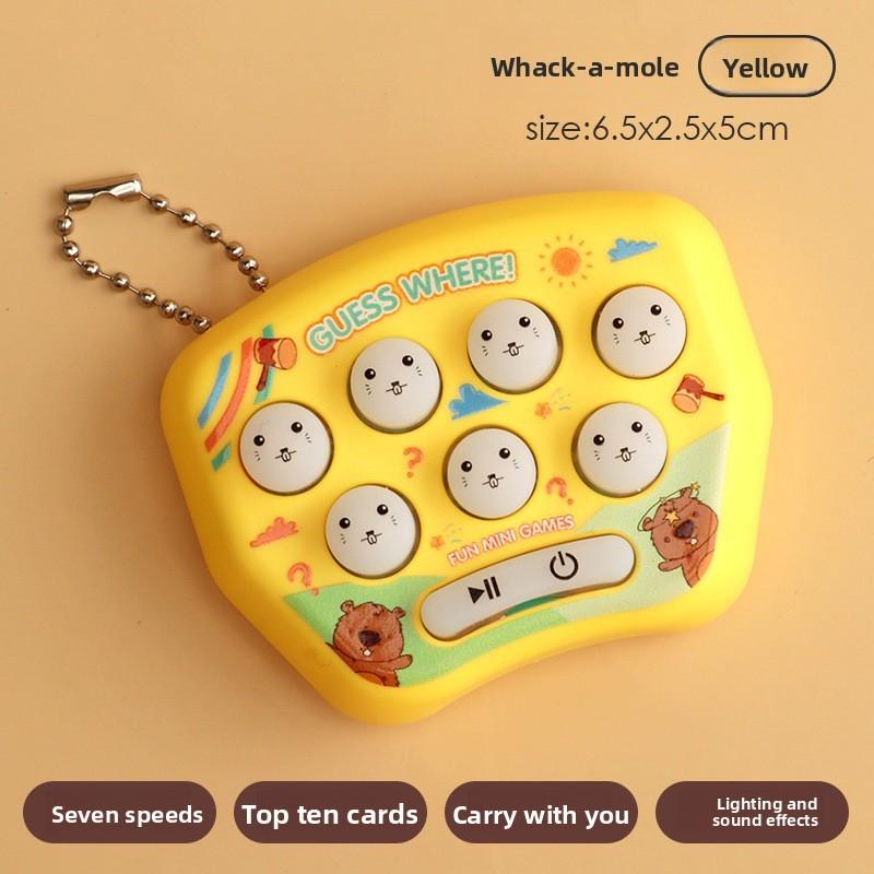 Mini Jogo Whack-a-Mole Chaveiro Com Efeitos Sonoros Para Crianças E Alívio do Estresse