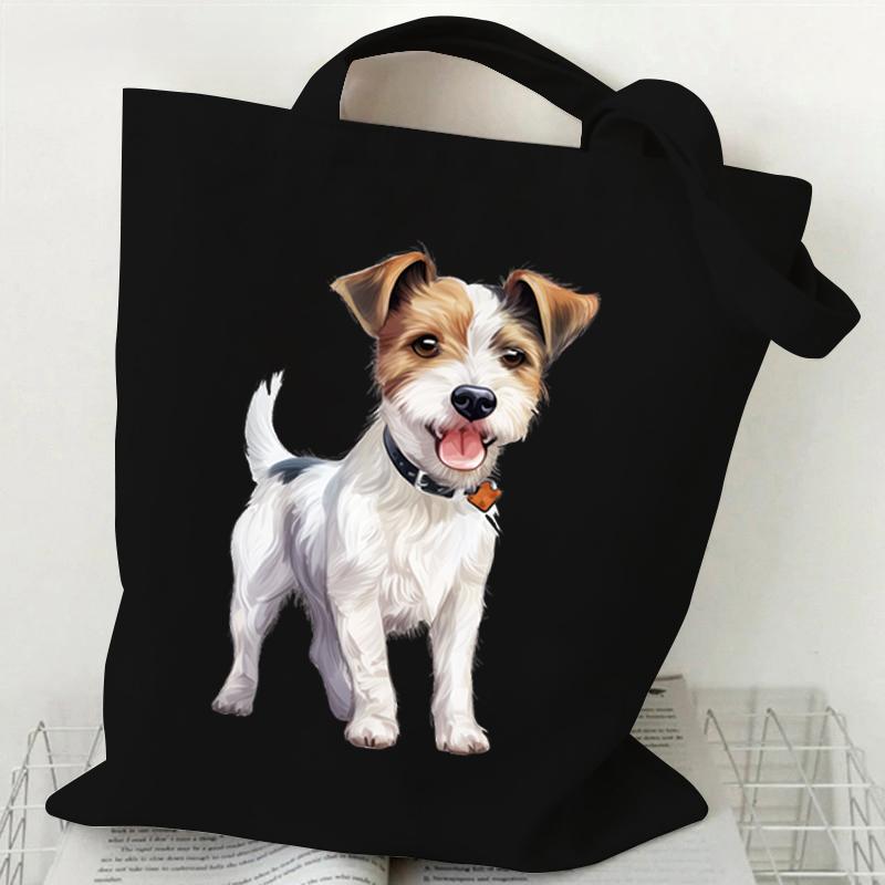 

Женские сумки Сиба-ину Корги Пудель Бигль Животное Собака Серия Холщовая сумка-тоут Модная забавная сумка для любителей собак Подарок для дам