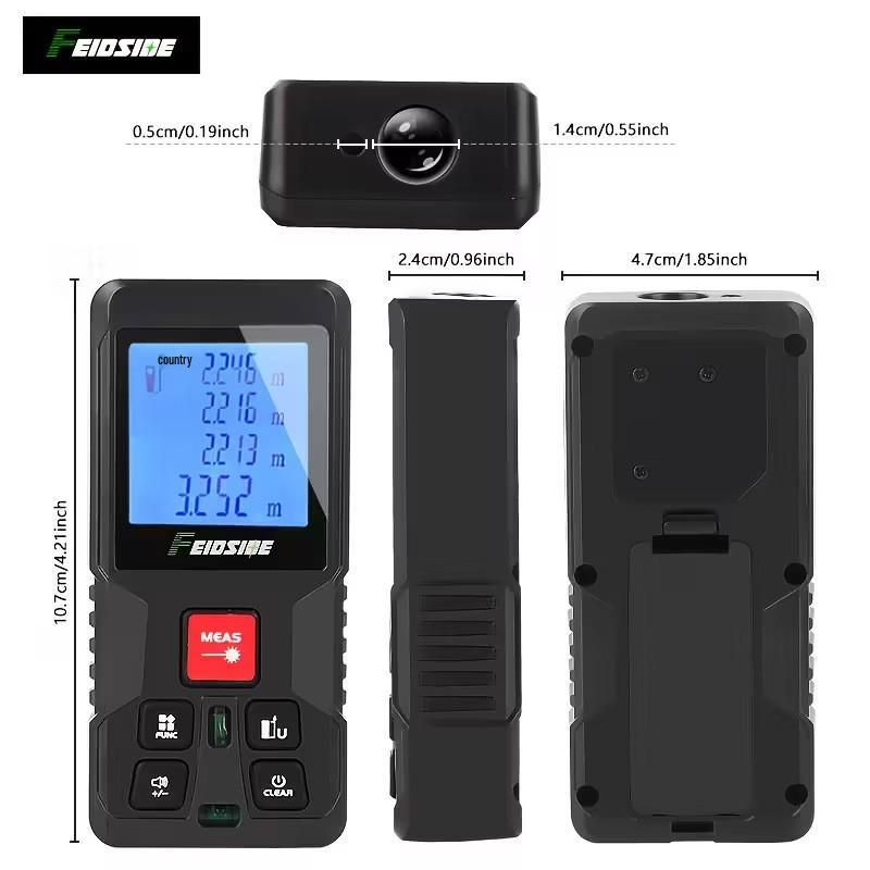 High-Precision Infrared Red Light Rangefinder - Handheld Indoor/Outdoor Electronic Tape Measure