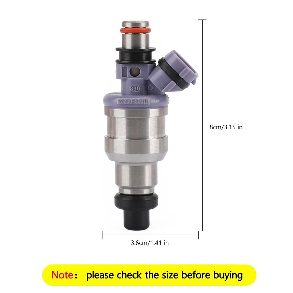 1PCS Fuel Injectors 23250-50010 Fit 1990-1992 Lexus LS400 4.0L V8