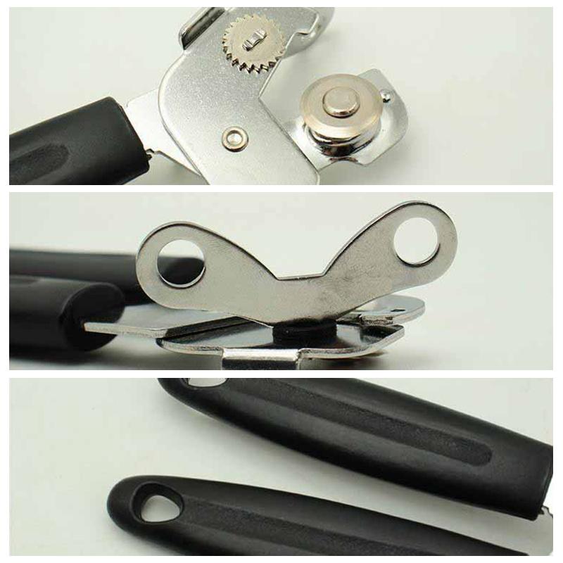 Multifunkční domácí přenosný nerezový bezpečnostní boční řez ruční otvírák na plechovky kuchyňské nářadí