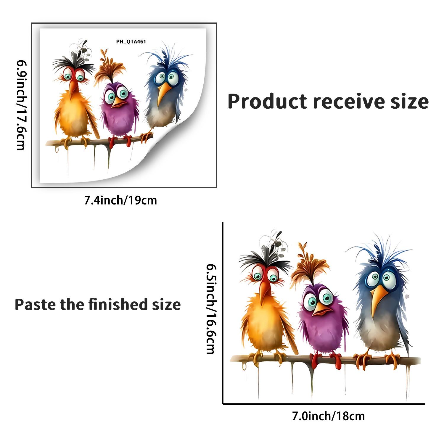 1PC Magical Bird Sticker on Branches Decorates Home Bedroom Room Living Room Wall Sticker