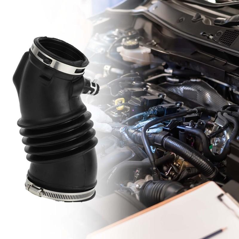 UXCELL Car Intake Hose Tube with Clamps for Honda Odyssey 2011 2012 2013 2014 2015 2016 2017 Black