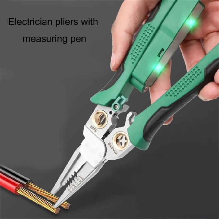 8 In 1 Wire Stripping Pliers Multifunction Electrician Cable Stripper Splitting Repair Hand Tool Pliers