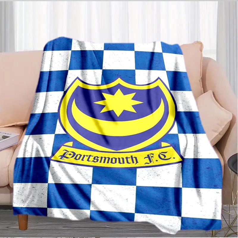 Ports Fc Crest Printed Throws Blanket Soft Flannel Blankets for Couch Bed Gifts for Men Women Picnic Blanket Christmas Gifts