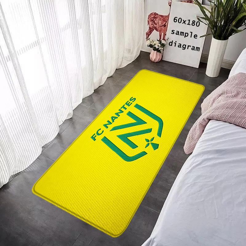 Doormat Flannel Floor Mat Indoor Foot Rug Prayer Bedside Mats F-FC Nantes Kitchen Corridor Water Absorbent Carpet Balcony Decor