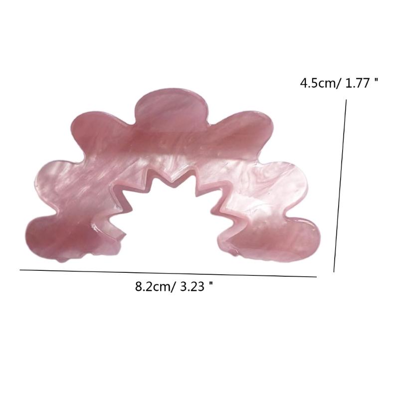 Sweet Acrylic Hair Claw for Long Hair Barrette Crab Flower Hair Clips Headwear
