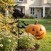 Halloween Lawn Decorations Garden Witch Wind Spinner, Yard Art Metal Outdoor Stake Stake, Flying Spinner for Patio Pathway Fall Decoration Decor
