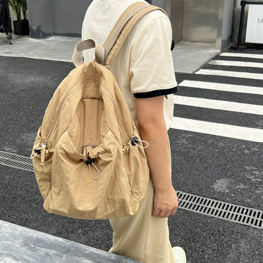 Large Capacity Backpack Lightweight Leisure Commuter Backpack Student School Bag