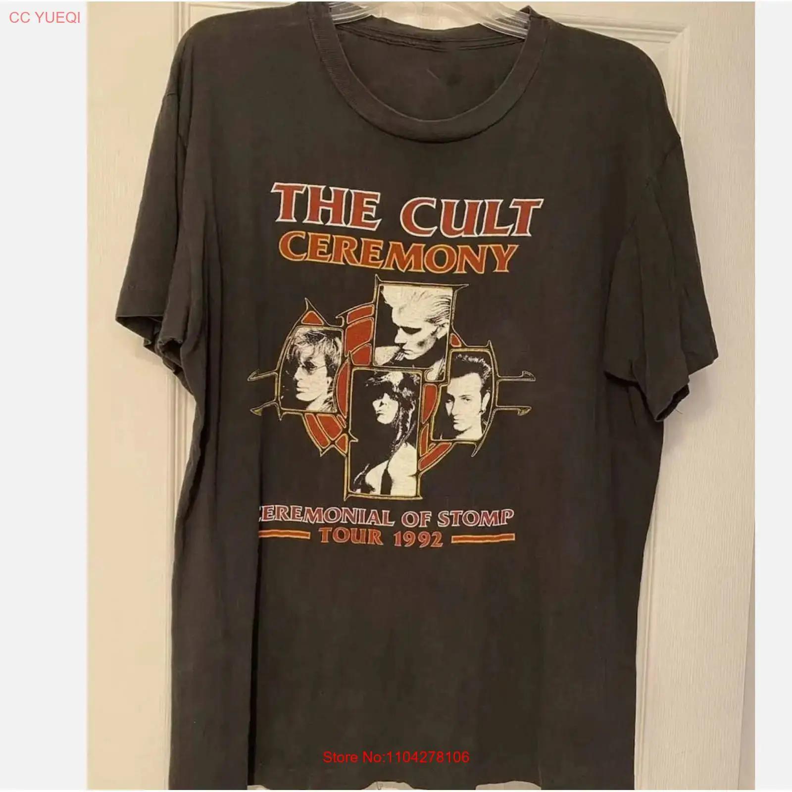 

THE CULT Ceremony Tour T Shirt Classic Black S 5XL vintage Washed designer clothes fashion Comfortable homme Versatile graphic 5XL різнокольоровий