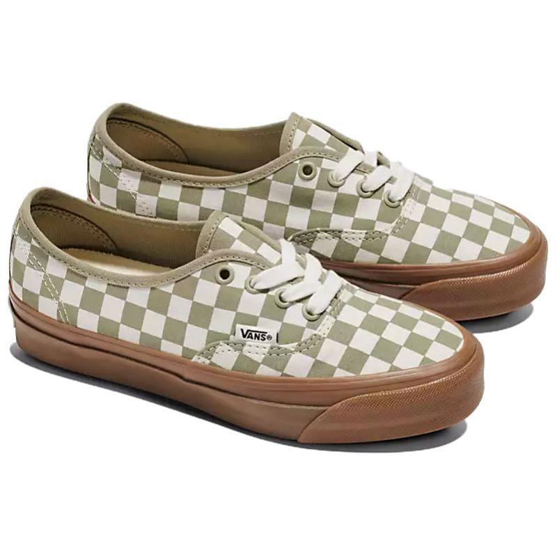 Vans MTE Authentic Reissue 44 Unisex Low-top Checkered Skate Shoes Green VN000CW2SAG