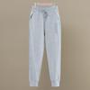 Women's Velvet Lined Harem Sweatpants: Winter Korean Style, Loose Cuffs, Elastic Waist, Slim Fit.