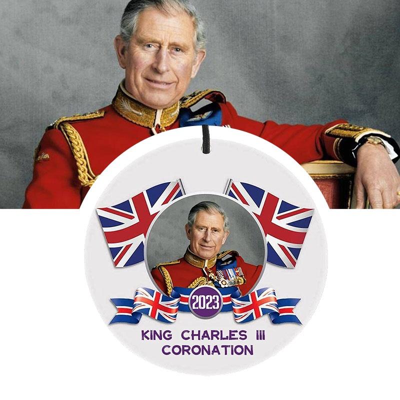 King Charles Iii Acrylic Pendant Modern Minimalist Home Decor
