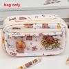 Cute Cartoon Pencil Case For Student Cartoon Anime Creative Pencil Bag High Capacity Stationery Storage Bag Cosmetic Bag