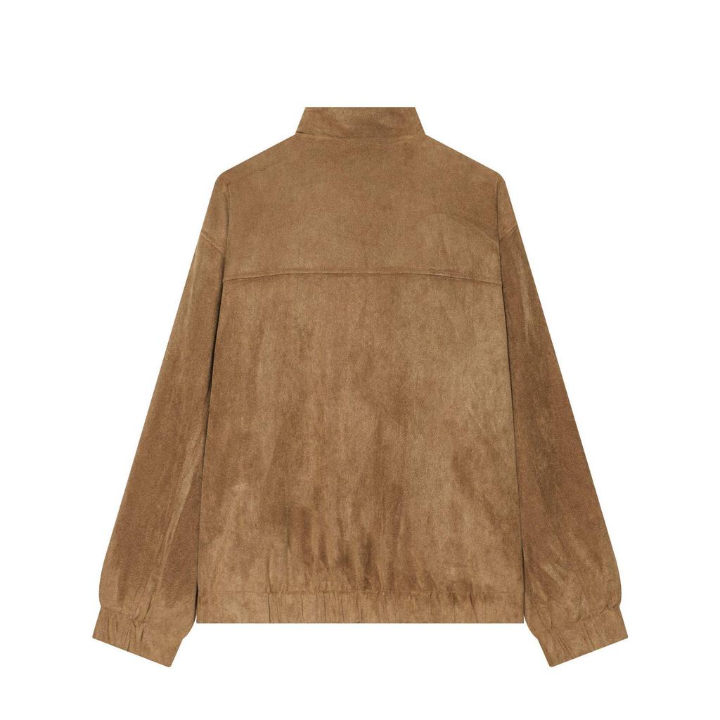 Fashionable Women's Casual Velvet Pilot Jacket - Brown, Comfortable European Style Outerwear