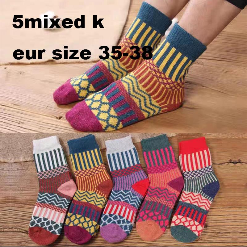 10 STÜCKE=5 Paare Herbst Winter Neu Herren Verdicken Warm Harajuku Retro Mode Lässig Wolle Hohe Qualität Baumwolle Socken Schneesocke