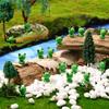 Moss Micro Landscape Imaginative Cute Compact Animal Frog Little Yellow Duck Doll Decoration Miniature Miniature Ornaments Ideal For DO-IT-YOURSELF