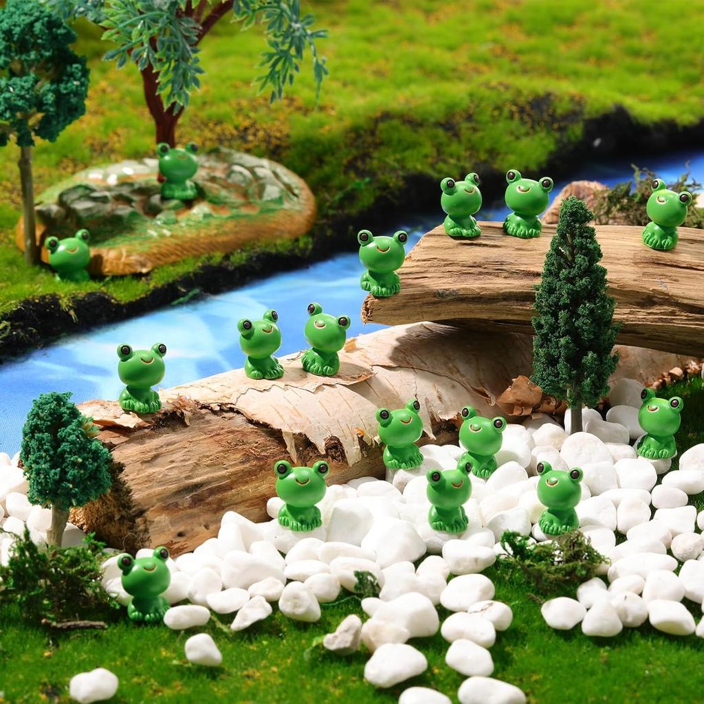 Non-Toxic Moss Micro Landscape Creative Cute Small Animal Frog Little Yellow Duck Doll Decoration Miniature Miniature Ornaments For Diy