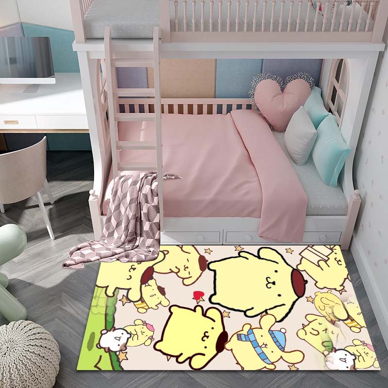 3D Printing Pom Pom Purin Home Cartoon Dog Carpet for Living Room, Bedroom, Home Sofa Decoration, Children's Playground Non Slip