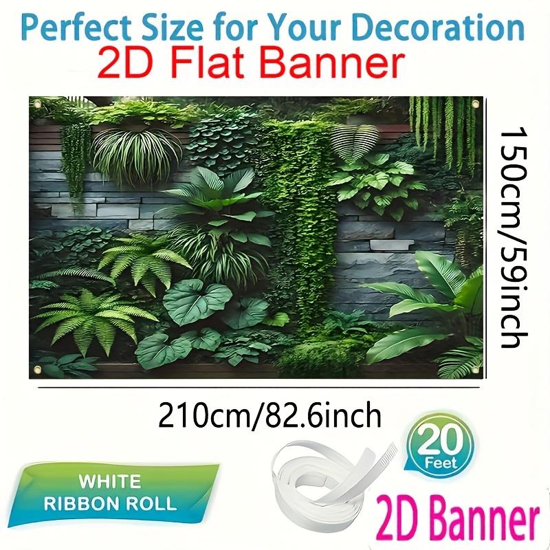 2D planar banners 1 vintage greenery banner - various sizes and materials suitable for indoor and outdoor decoration