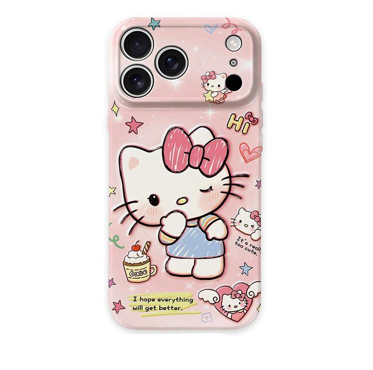 Creative Cartoon Cat Phone Case for iPhone 17 Pro Max - Protective Cover