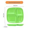 ChuiShanHai Melamine Divided Fast Food Canteen Plate