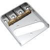 Musiclily Ultra Telecaster Brücke 3WAY Messingreiter Aluminiumplatte für Vintage TL E-Gitarre Chrom 10,8mm,