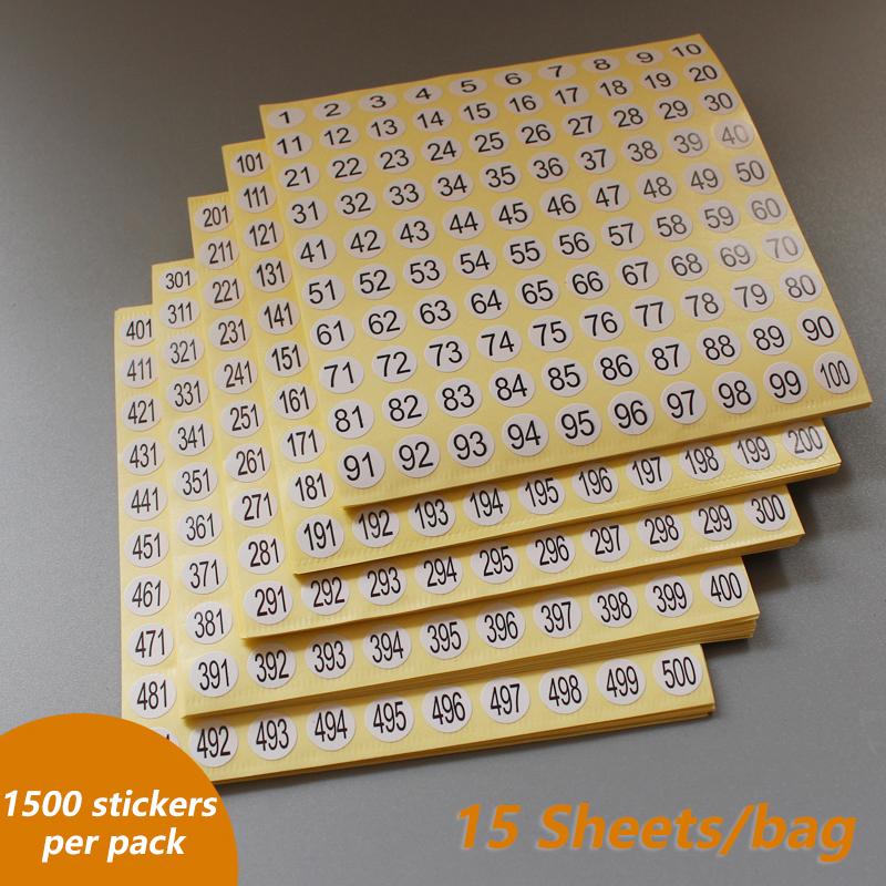 15 ark 1-200 Nagellack Nummerklistermärke Etikett Gel Nagellack Limflaska Läppstift Naglar Spets Display Märk Nummerering Manikyrverktyg