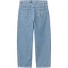 Carhartt WIP FW25 Brandon Pant Loose Straight Leg Back Pocket Square Logo Zipper Comfortable Minimalist Jeans Men pants I035893-01-12