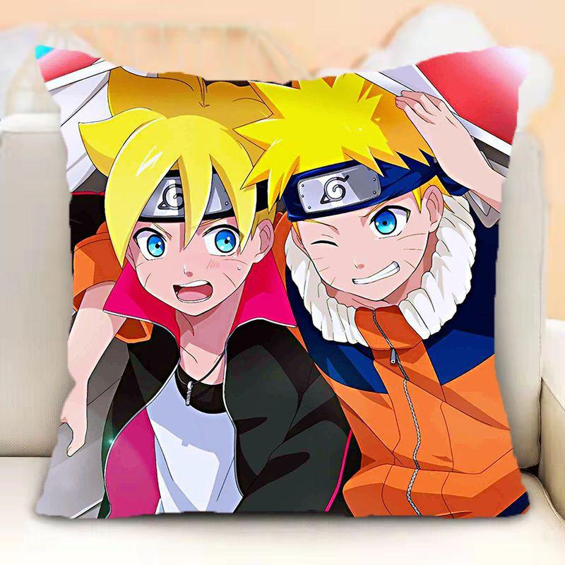 Наволочки с персонажами аниме Наруто: Погрузитесь в мир ниндзя! Аниме периферийные украшения подарки 16x16Inch