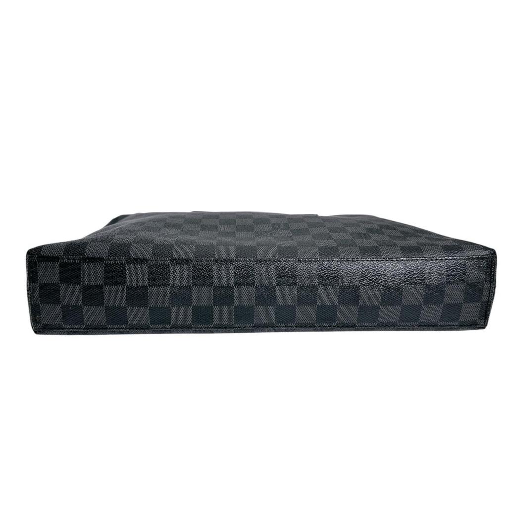 LOUIS VUITTON Damier Porte Documan Jules Business bag black mens N48224 Used